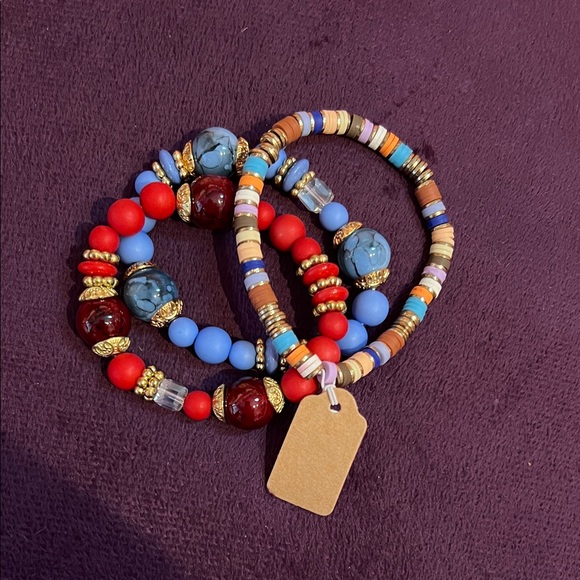 Jewelry - Colorful Beaded Bracelet Set